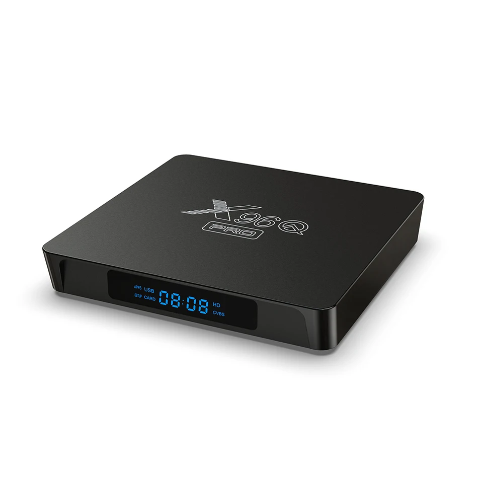 10ks Lot X96Q Pro TV box Android 10.0 Allwinner H313 Quad Core 2.4g WiFi HDR10 4K 1G 8G RAM 8G 16G Médiá prehrávač H.265 Domov
