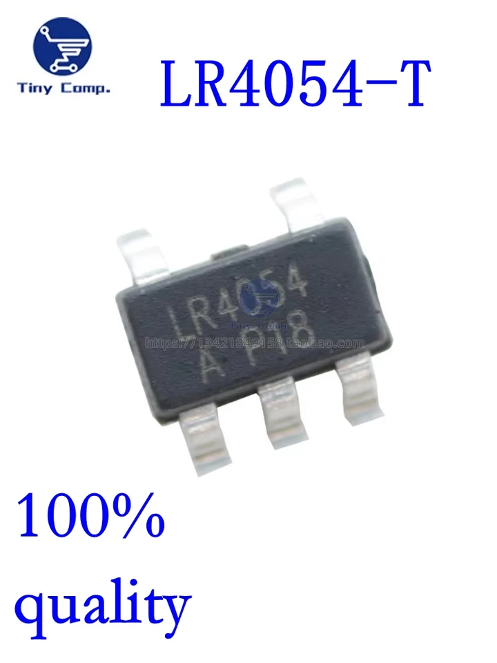 10ks manažment náboja Chip LR4054-T SOT-23 0,5A 4.2v Lineárna lítiová nabíjačka na nabíjačku