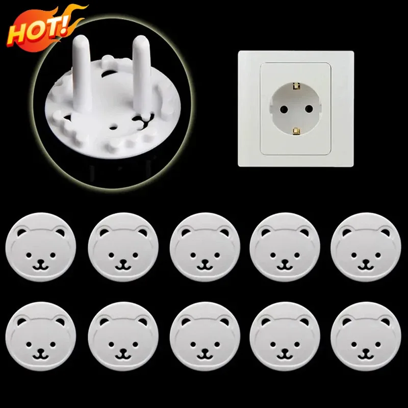 10ks medveď EÚ Power Socket Electrical Outlet DETI KID DETI DETA OCHRANA OCHRANA OBCHOD PROTICKÉHO OBCHODNÉHO ZÁKLADY
