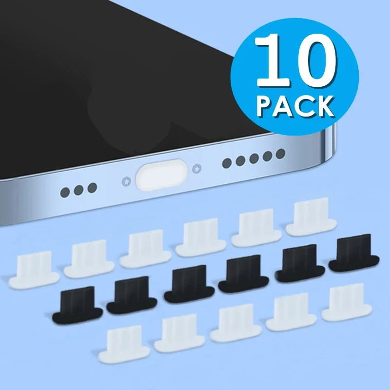 10ks Micro USB Dust Plug USB Nabíjací port chránič pre Android Silikone Micro-USB nabíjací port