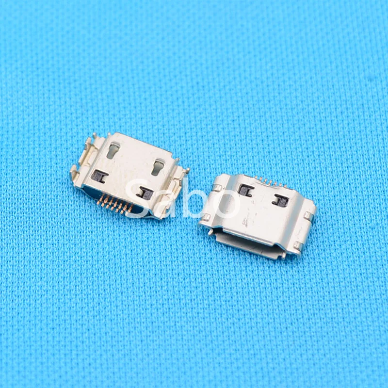 10ks Micro USB Jack Connector Žena 7 PIN Socket Socket pre Samsung I9000 S8000 S5630C S5620 S5660 I8910 I9003 I9008 I9020