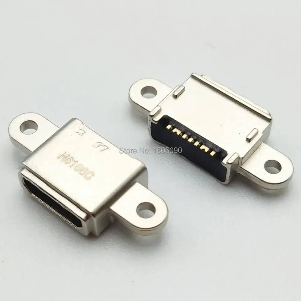 10ks Micro USB Jack nabíjacie konektorové konektorové zásuvkové soketové port pre Samsung S7edge G930F G935F G930P G930A G930V G930T G930P G930