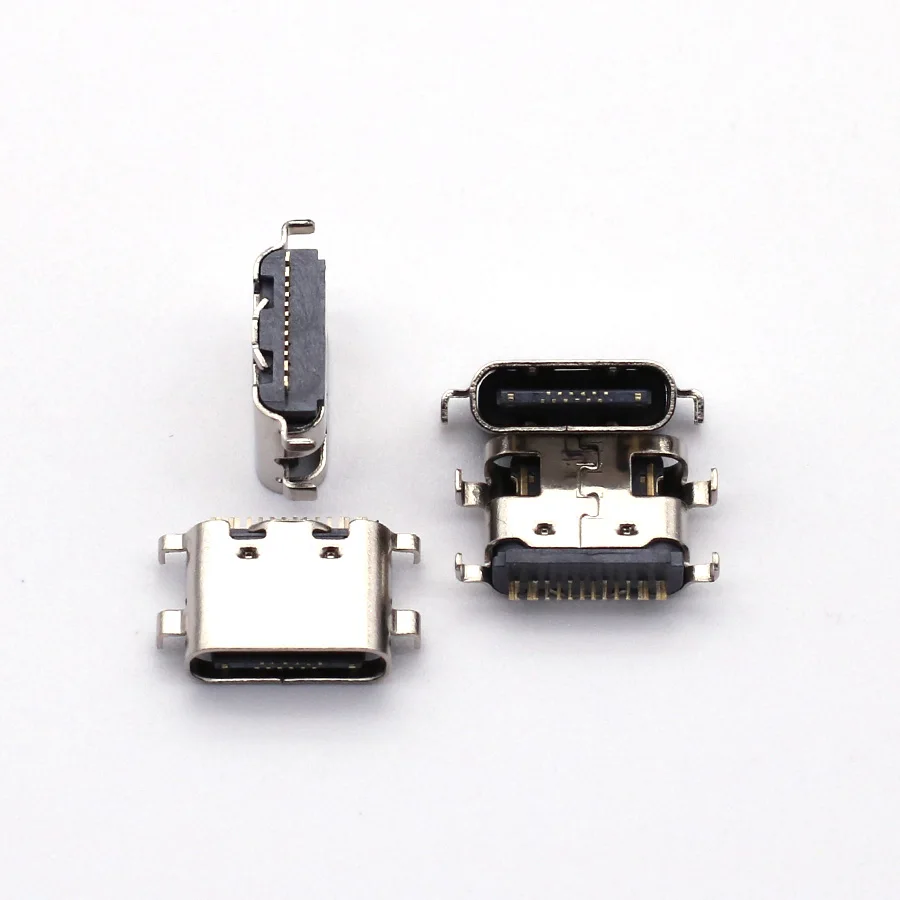 10ks Micro USB Type C Nabíjacie nabíjacie nabíjacie nabíjacie konektor Dock Dock Socke