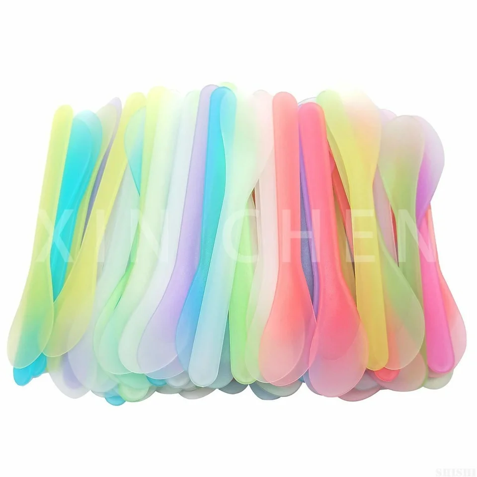 10ks Mini Cosmetic Spattulas Mask Mixing Spoon Spattula, Aplikátor kefy na starostlivosť o pleť na tvári, súpravy nástrojov pre domácich majstrov