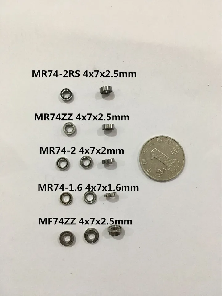 10ks mini ložisko MR74ZZ MR74-2RS L-740ZZ 674ZZZ 4X7X2.5 mm MF74ZZ MR74-2 Model ložisko ložisko ložisko Ložia ložisko otvorené ložisko