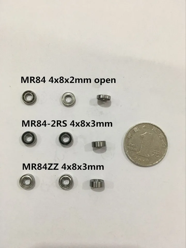 10ks mini ložisko MR84ZZ MR84-2RS L-840ZZ MF84ZZ 4x8x3mm MR84 4x8x2mm Model ložiska ložiskového ložiska ložisko Otvorené ložisko otvorené ložisko