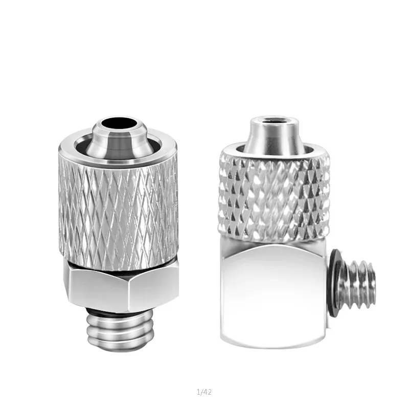 10ks Mini pneumatické potrubie konektor Mužské závit M3 M4 M6 1/8 vzduchovej trubice 3 mm 4 mm 6 mm odc screp cez rýchle pripevnenie rýchleho kĺbu