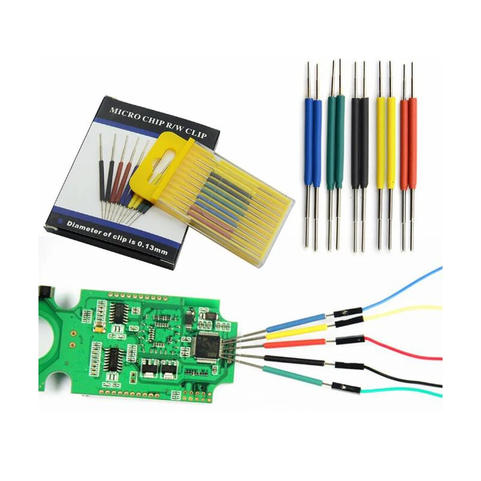 10ks Mini čipový klip Micro IC Clamp Logic Analyzer SOP/SOIC/TSSOP/TSOP/SSOP/MSOP/PLCC/QFP/TQFP/LQFP/SMD