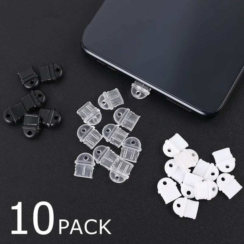 10ks mobilný telefón DIY DUST Plug Type C Anti Dust Cap USB C Plug Plug Typec Typec Ochrana zátky pre Mi Samsung Huawei