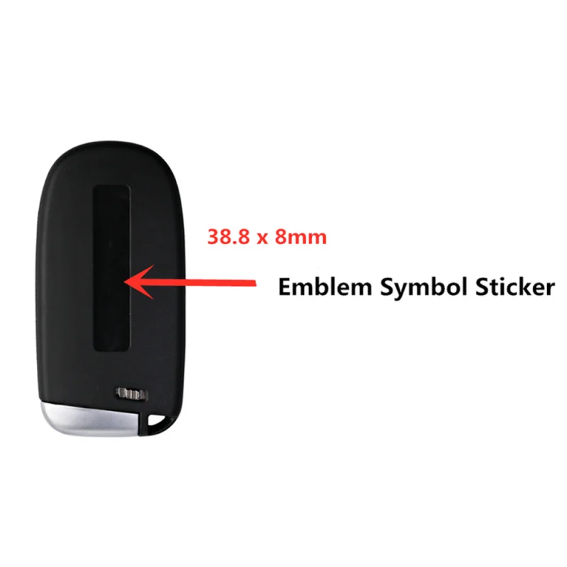 10ks nahradenie diaľkového vozidla DIY Emblem Logo Sticker pre Jeep Dodge Chrysler 2013-2018 Kľúč automobilu