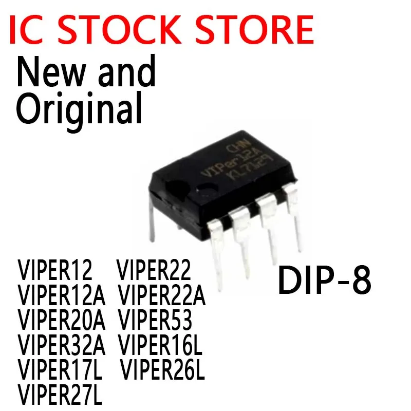10ks Nový a originálny dip-8 Viper12 Viper22 Viper12a Viper22a Viper20a Viper53 Viper32a Viper16l Viper17l Viper26l Viper27l