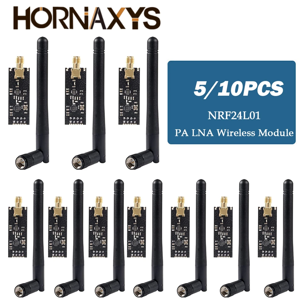 10ks NRF24L01+2,4G Modul prenosu bezdrôtových údajov 2,4 GHz NRF24L01 Verzia NRF24L01+PA+LNA 1000 metrov pre Arduino