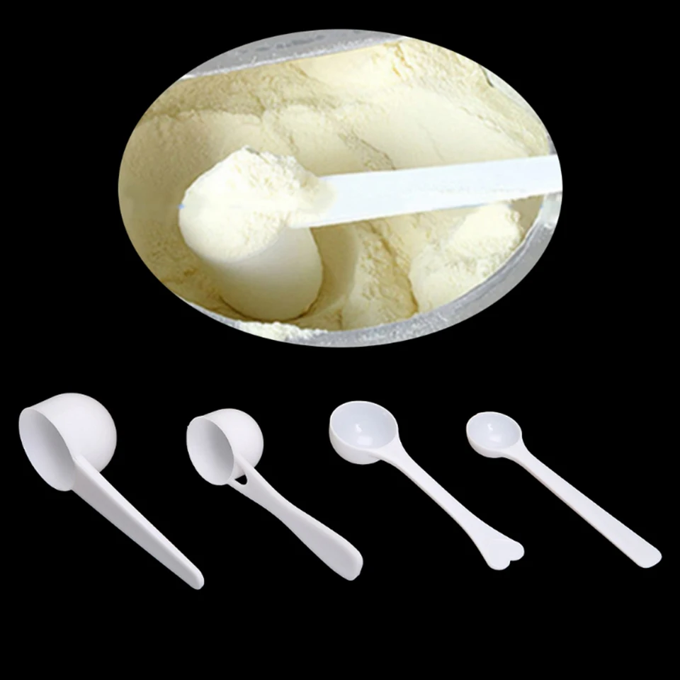 10ks náradie kuchynská lopatka Plast 1/3/5/10 g Coffee Milk Meering Lyžica