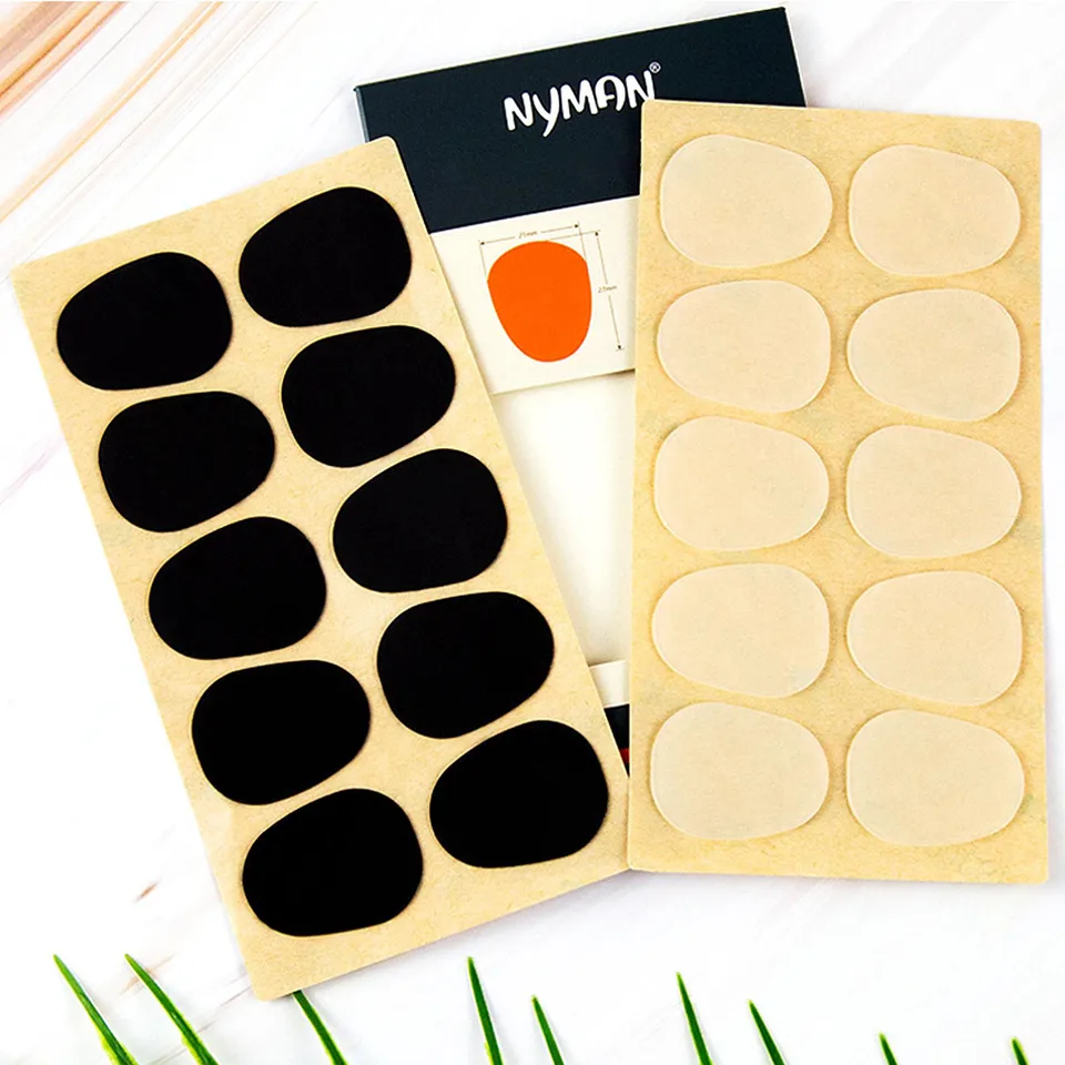 10ks náustok Patch Patch vankúšiky gumové saxusové podložky vankúšiky pre sopránový alt tenorový saxofónový klarinet (čierny 0,5 mm)