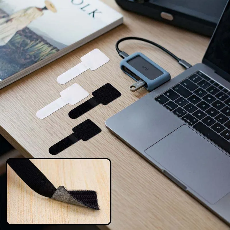 10ks opakovane použiteľný organizátor káblového organizátora stolové drôty káblové káblové kravata Organizátor Self Adhesive Cord Lona Držiče
