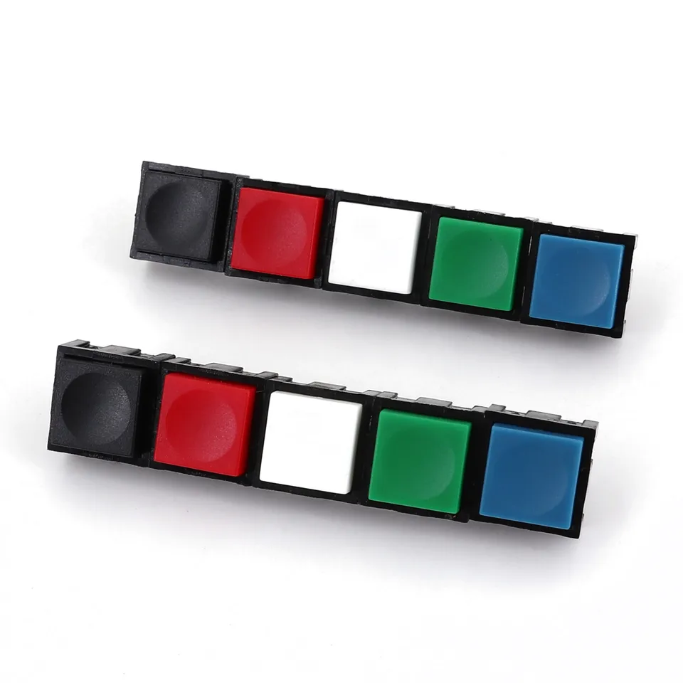 10ks PB13 Square 12*12 mm 2-kolíkový momentárny SPST Normálne otvárajte PCB Mini tlačidlo Kliknutie