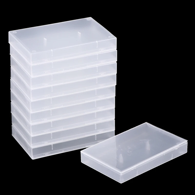 10ks plastové nahrávanie prázdne domáce kazety puzdro zvuk Audio Storage Box Plast prach odolného krabice priesvitné pokerové boxy
