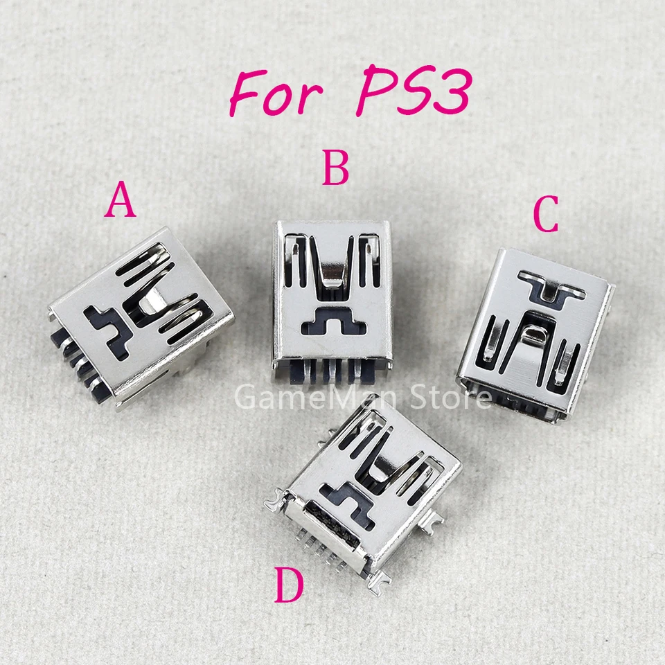 10ks pre PlayStation PS3 Wireless Controller Mini USB nabíjací port konektor konektora Jack Sock Conect Socket Socket