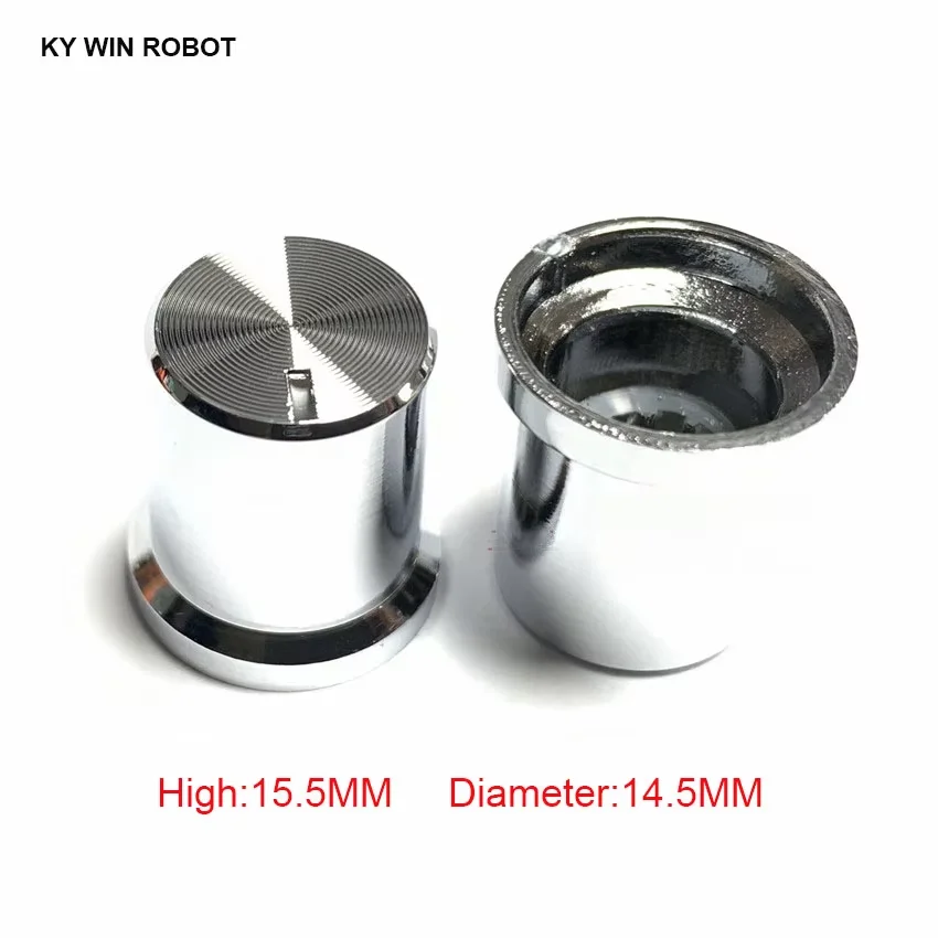 10ks Rotary Encoder Knobs Objemové ovládacie gombíky Potentiometer 6 mm hriadeľový gombík 15,5x14,5 mm