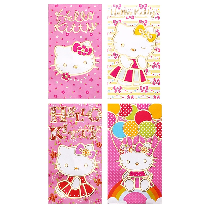 10ks Sanrio Hello Kitty Čínsky nový rok Červený obálky Spring festival Red Packet Karika
