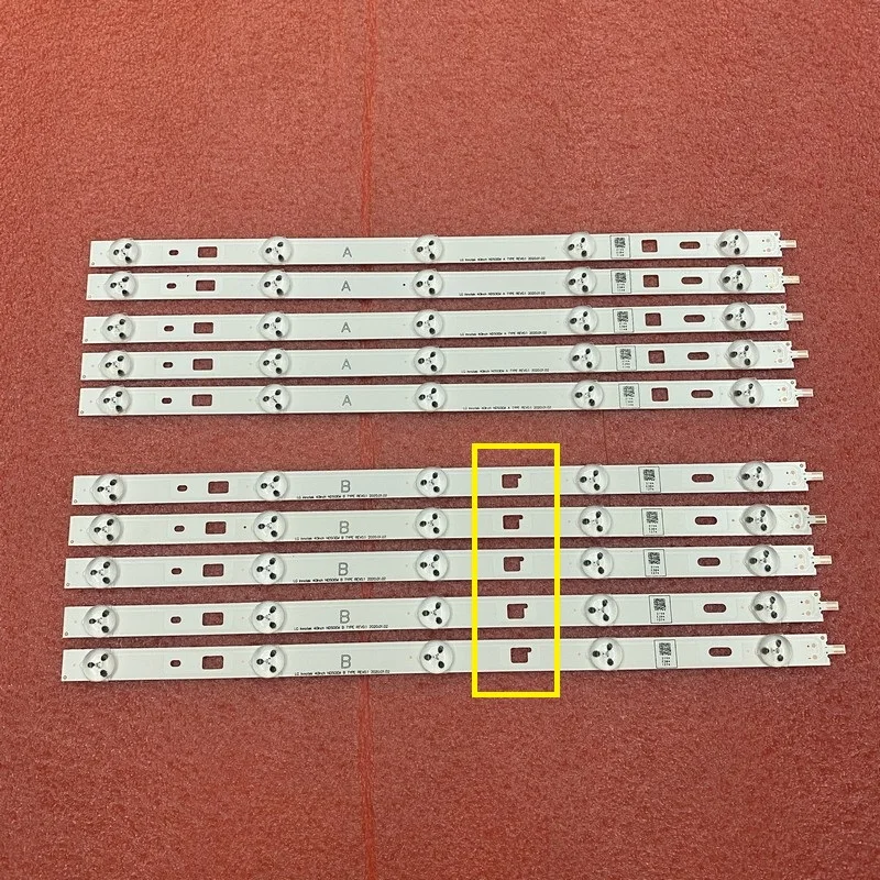 10ks/set 5led 377 mm prúžk LED podsvietenia pre Sony KDL-40R355B KDL-40R485A
