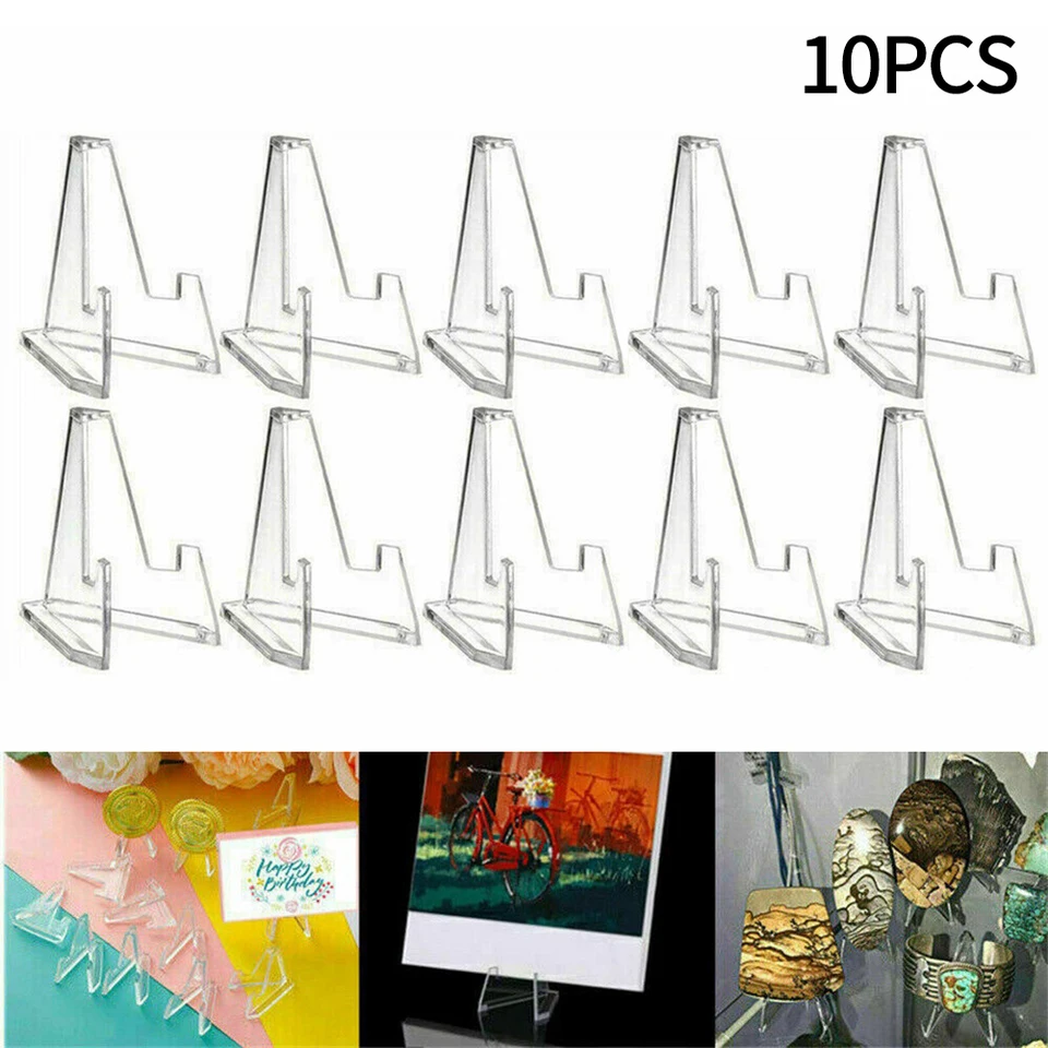10ks/set Clear Acryl Coin Display Držitelia stánkov s malými stojanmi Pamätná výzva