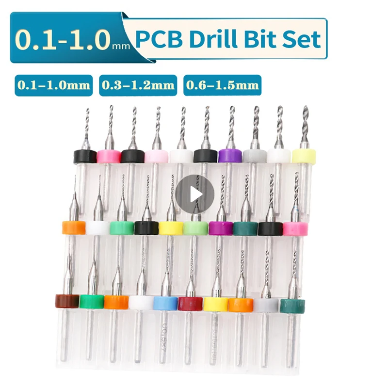 10ks /set Mini DRILL Bit Bit set 0,1-1 mm karbid mikrointingová doska