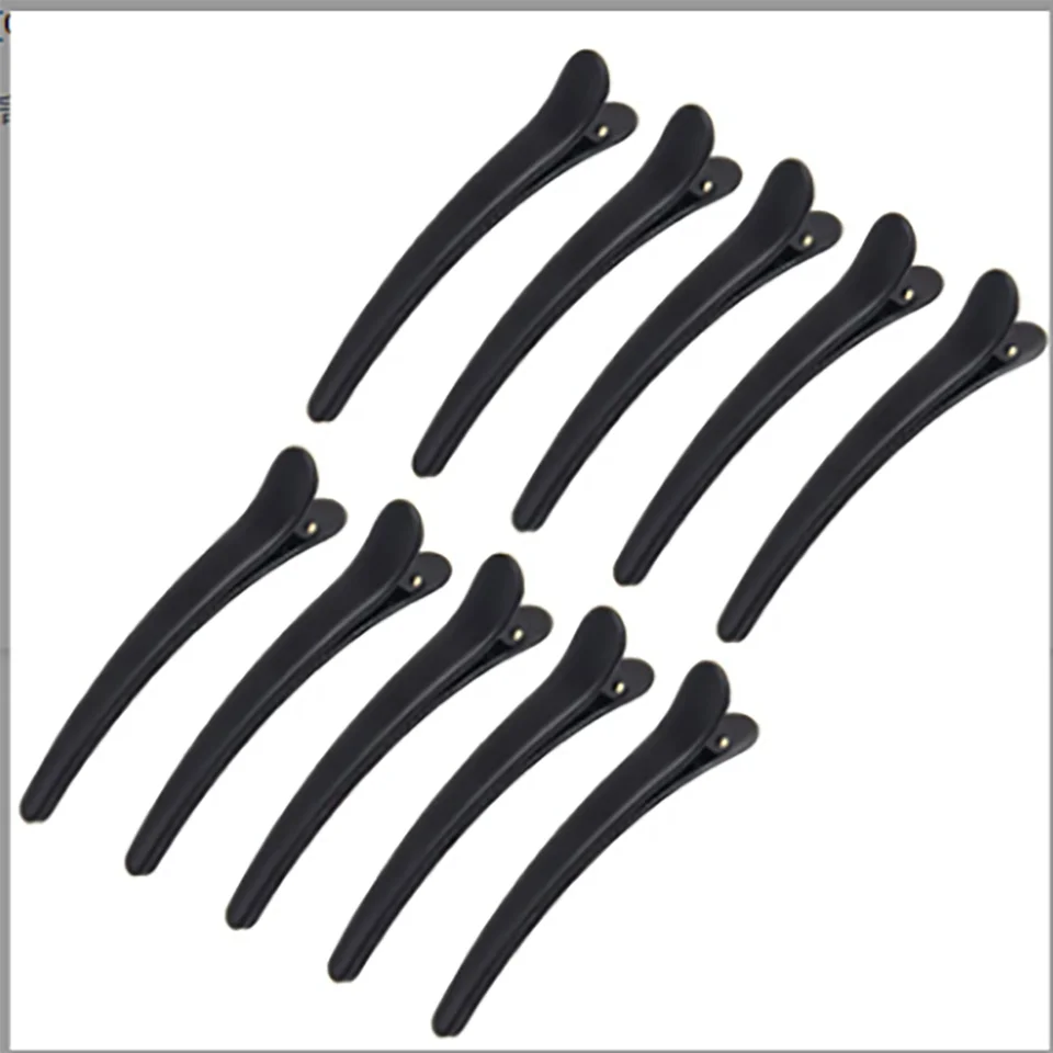 10ks/set plastových okrajových klipov Varkyňové príslušenstvo Plus veľkosť 8 cm rybie zobák klip Vlasy a kačica zobák Clip Clip Hairpin Styling Tools