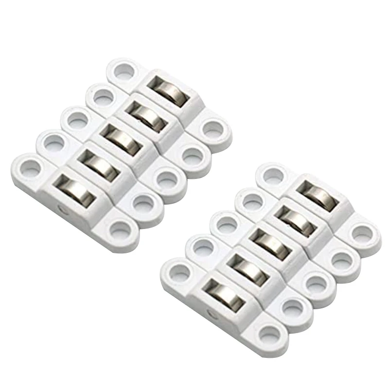 10ks/set Posuvné valčeky Hardware Mute Plastové okno Posuvné dvere