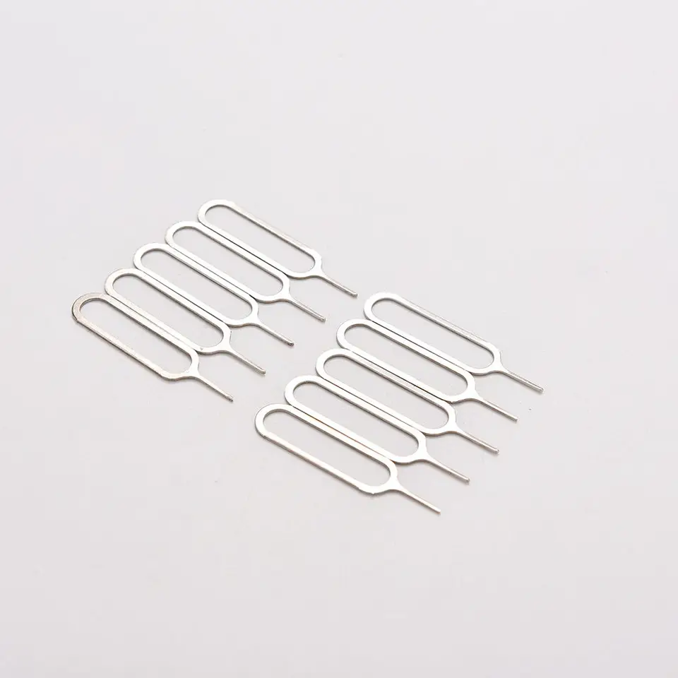 10ks/set SIM Card Tray Demonser Eject Pin Key Tool Nástroj z nehrdzavejúcej ocele pre huawei pre iPhone iPad Samsung