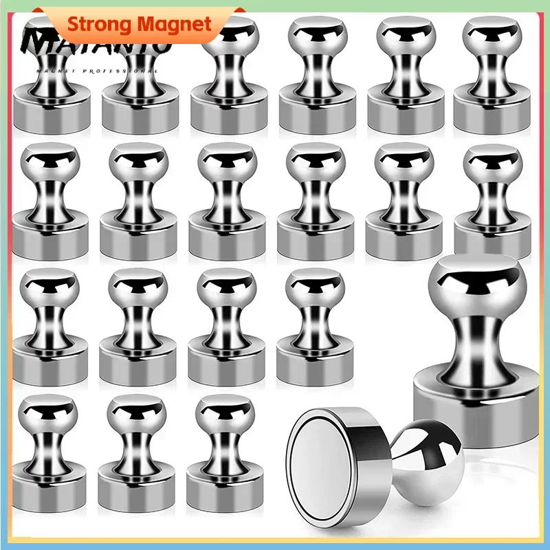 10ks/set super silné neodymium magnetu magnetické pushpins Sucker thumbtack odolný oceľový magnet Push pin pre chladničku skrinku