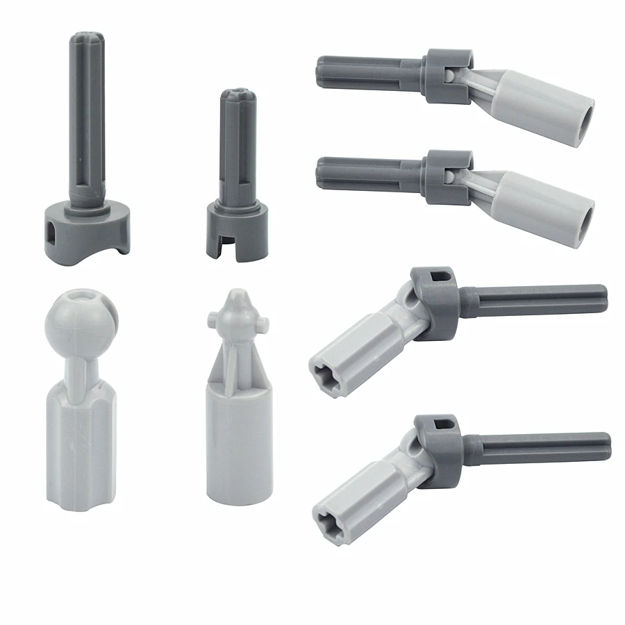 10ks/set Technické stavebné bloky Časť nápravy riadenie CV Ball Honič Connector Cardan Kompatibilný kompatibilný 32494 52730 52731