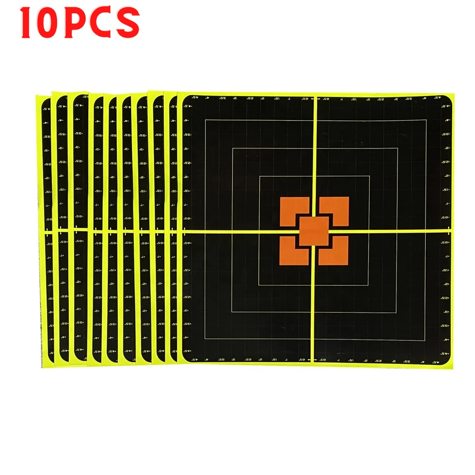 10ks Shooting Cieľové nálepky Selfgery Self Adhesive Stickers Reactivity Shoot Shoot Shotter Target Target Training Loving Accessories
