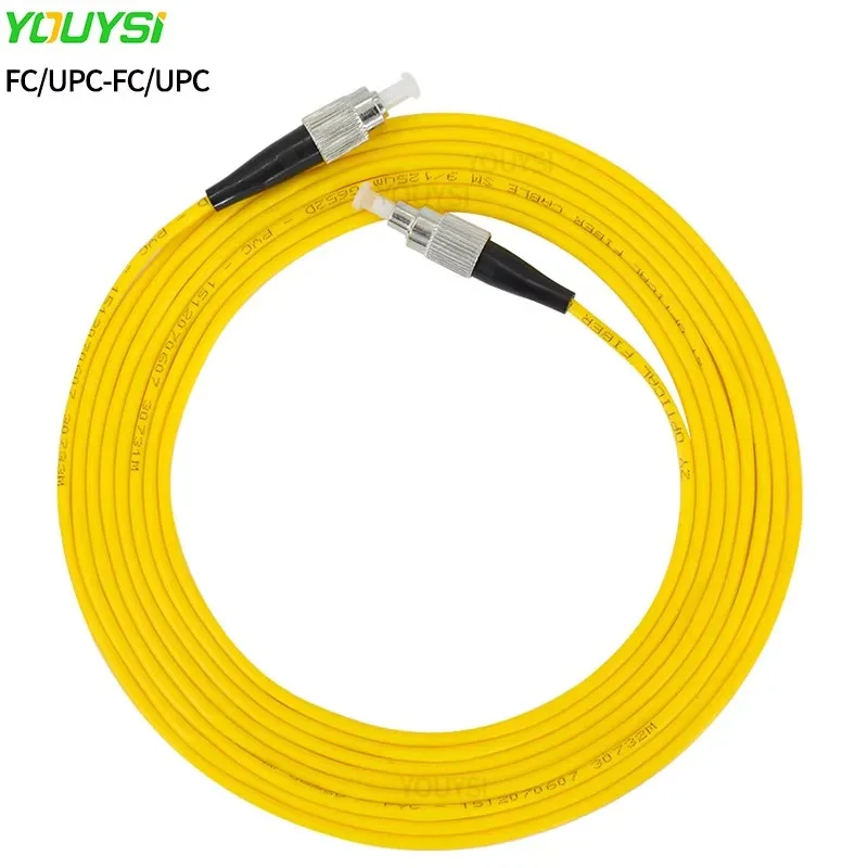 10ks Simplex FC/UPC-FC/UPC Fiber Optický kábel kábla 1m/2m/3m/5m/10m/10 m vlákno z optického kábla 2,0 mm