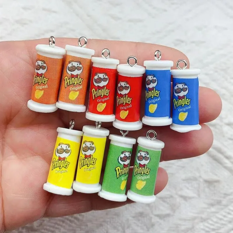 10ks simulácia 3D zemiakových škatule Kúzla pre prívesok ručne vyrábané šperky pre náušnice Kľúčenka na náhrdelník