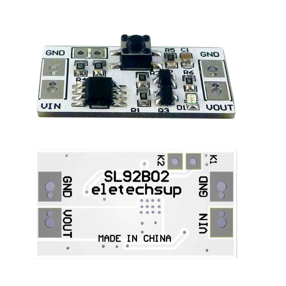 10ks SL92B02 DC 3-20V 5A BISTABLE SEBO LOCKING MODUL MODUL LED ovládača relé relé dotyk elektronická doska