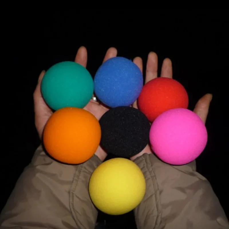 10ks Super Soft Sponge Ball (6cm) Magické triky, ktoré sa objavujú/miznú loptičky Magia Stage Street Illusions Tribmick Fun Classic Hračky
