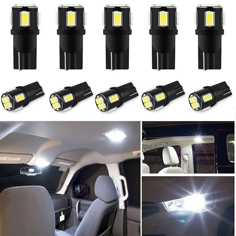 10ks T10 W5W LED žiarovka 194 168 parkovacia lampa pre interiéru auta pre Toyota Camry Chr Auris Hilux Prius Celica Ipsum Verso Wish