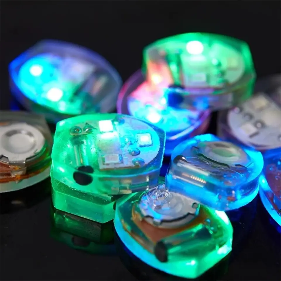 10ks topánky dekorácie plastová LED obuv svetlo miniatúrne svetelné vibračné svetlo žiariace pohyb elektronika lampa pre domácich majstrov
