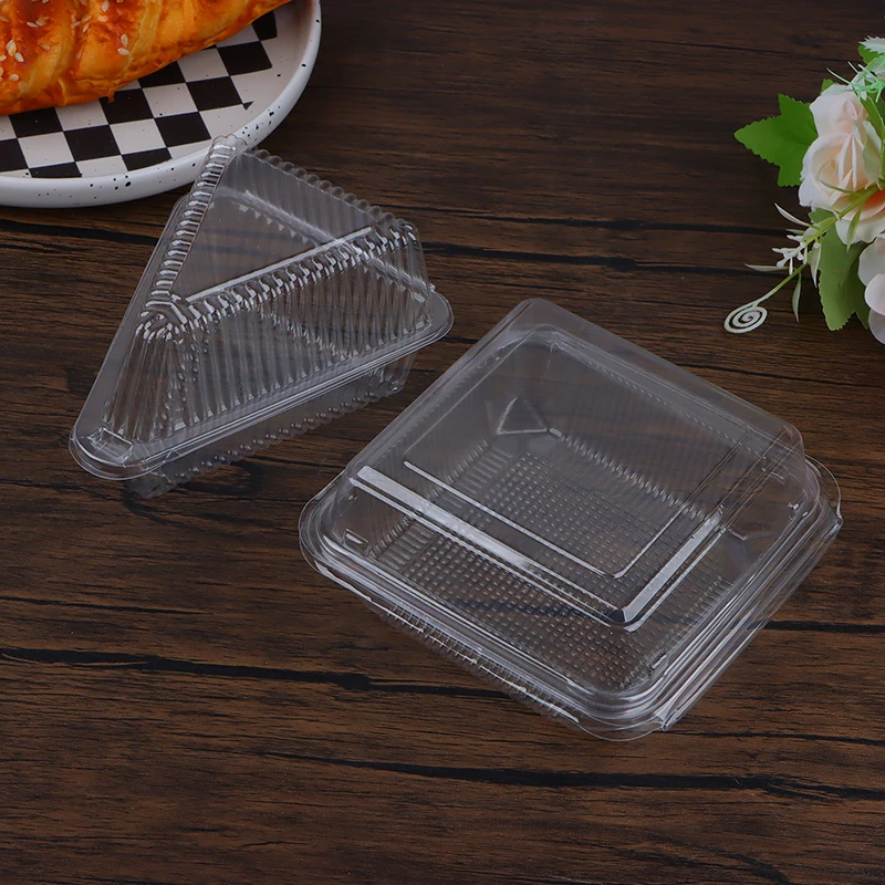 10ks trojuholník štvorcový tvarohový box držiaky koláče koláčiky DIY Cupcake Place Container pre pekársku večierok svadba