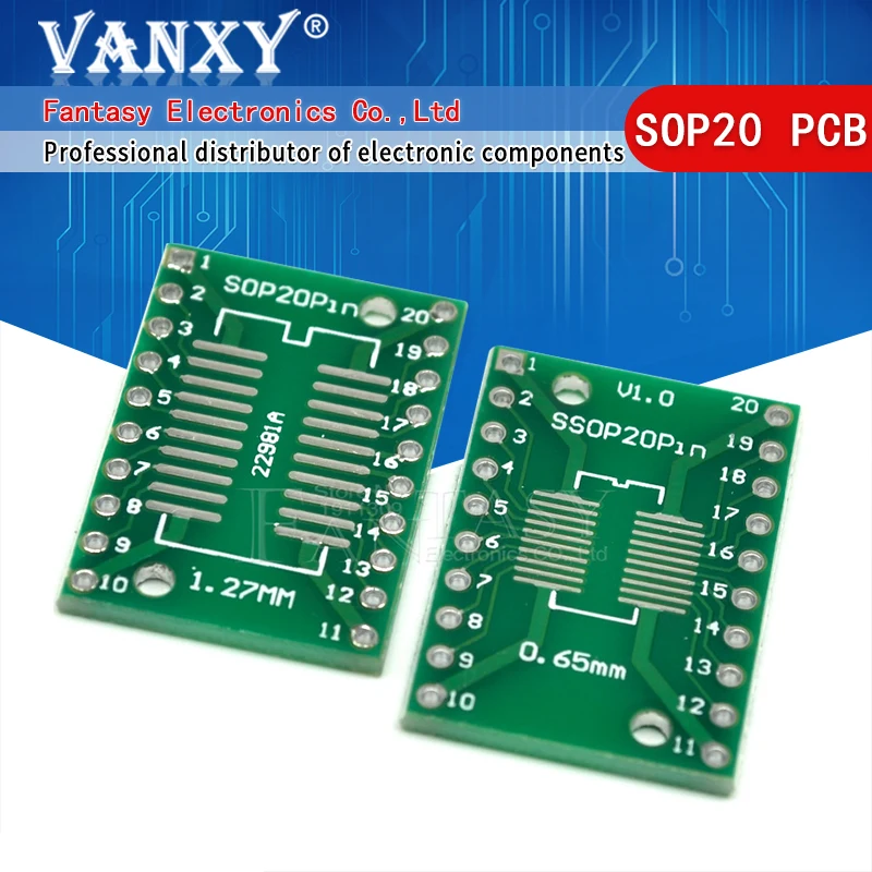 10ks TSSOP20 SSOP20 SOP-20 SOP20 až DIP20 Transferova doska DIP PIN dosky