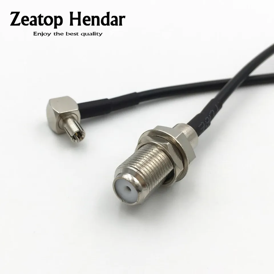 10ks uhol ts9 samec konektor k f typu plug crimp rg174 skok RF koaxiálny kábel 10 cm 20 cm 30 cm 50 cm 1m 3m 5m 5m