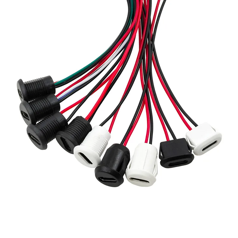 10ks USB-C 2/4/5PIN HIGH CC RÝCHLE nabíjanie zásuvky s ph2.0 Snapknu