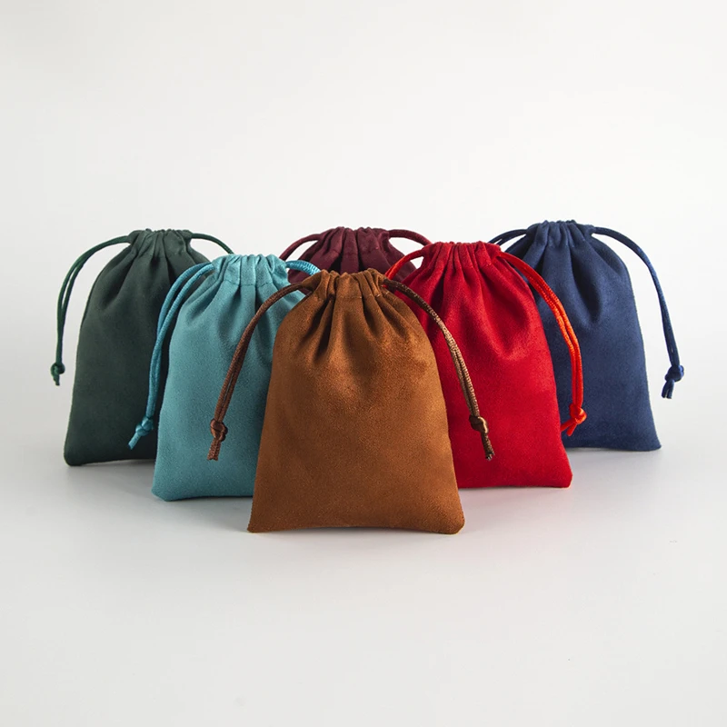 10ks Velvet Flanel Replace Bag Suede Cotton Svadobná láskavosť