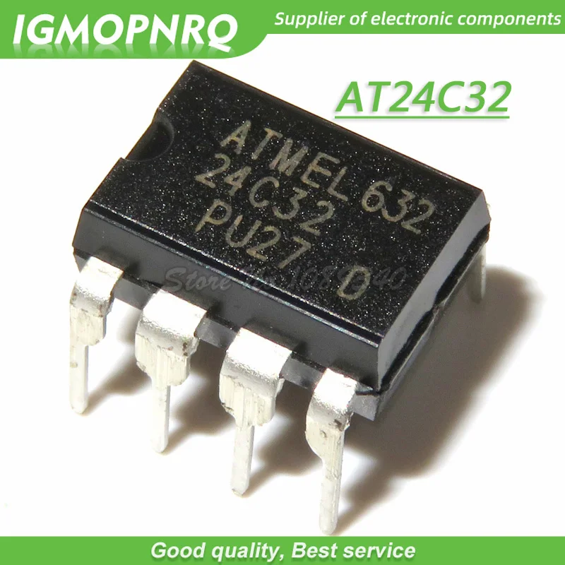 10ks/veľa at24c32 at24c32n 24c32n 24c32 DIP-8 EEPROM (4096x8) 32k 1,8-5.5 Nový originálny