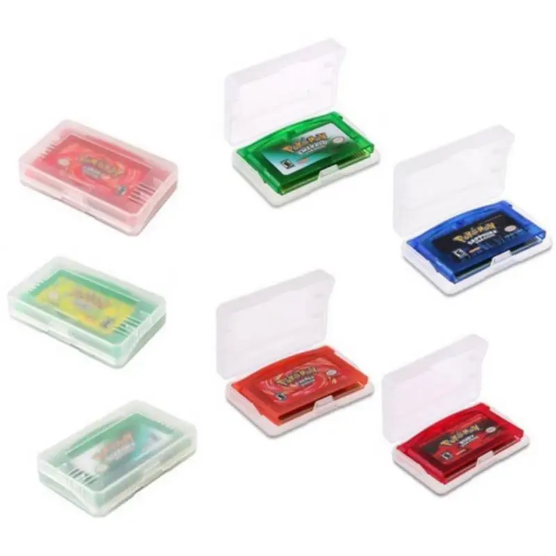 10ks/veľa plastových herných kariet kazety Pase Purch Purch Cover Ochranné puzdro pre Game Boy Advance 65x40x8mm