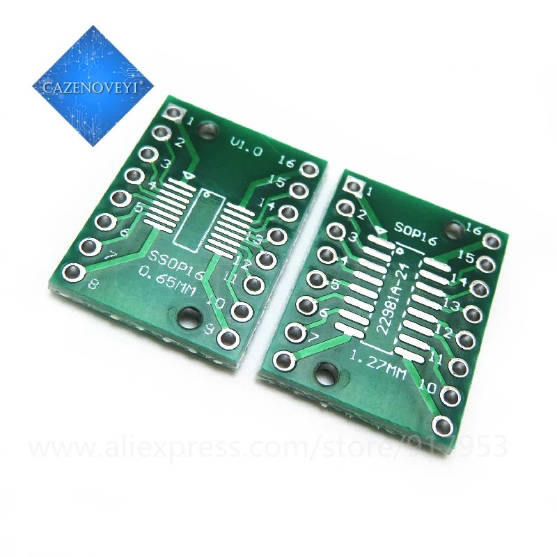 10ks/veľa TSSOP16 SSOP16 SOP16 na DIP16 Transfer Board Dip Dip Pit Pitch Adapter PCB na sklade