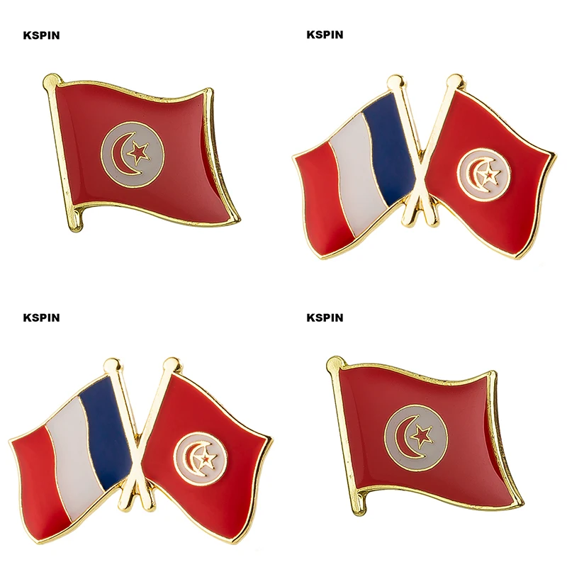 10ks Veľa Tunisia Flag Pin Pin PIN BADGE BROOCH ICONS KS-0176