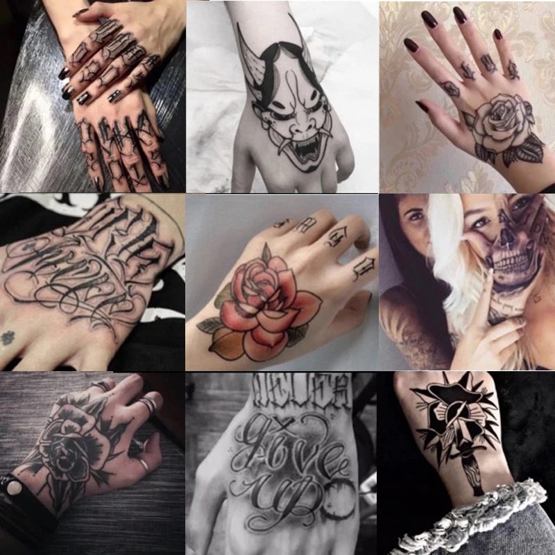 10ks/veľa vodotesných dočasných tetovacích nálepiek ruka kvetina tetovanie Rose Fake Flash Tattoo Arm nohu chrbát Art Dievča Ženy Men