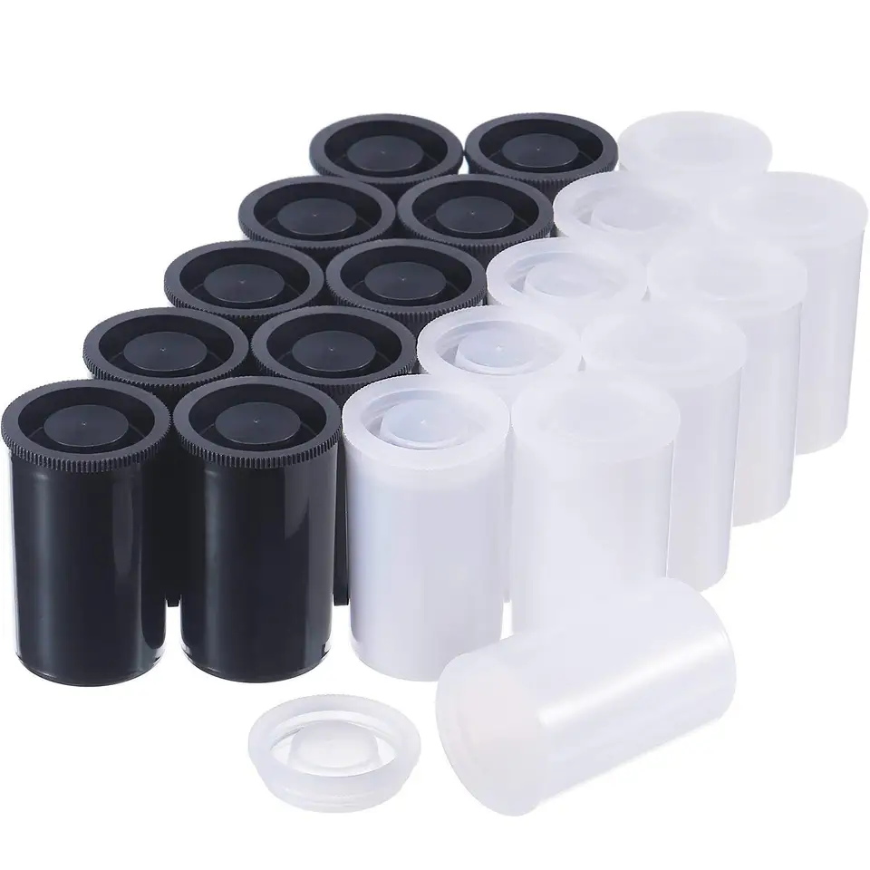 10ks x 33 mm plastový prázdny film Canister Camera navijak Container Storage Puzdro pre príslušenstvo Art guľôčkové pilulky Rybárska návnada